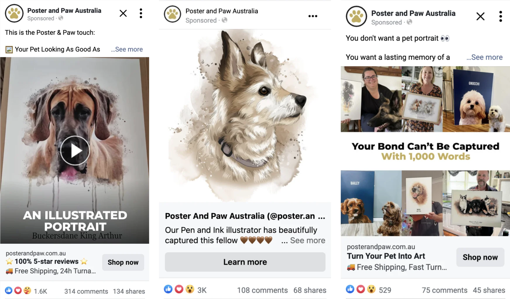 poster and paw ads examples