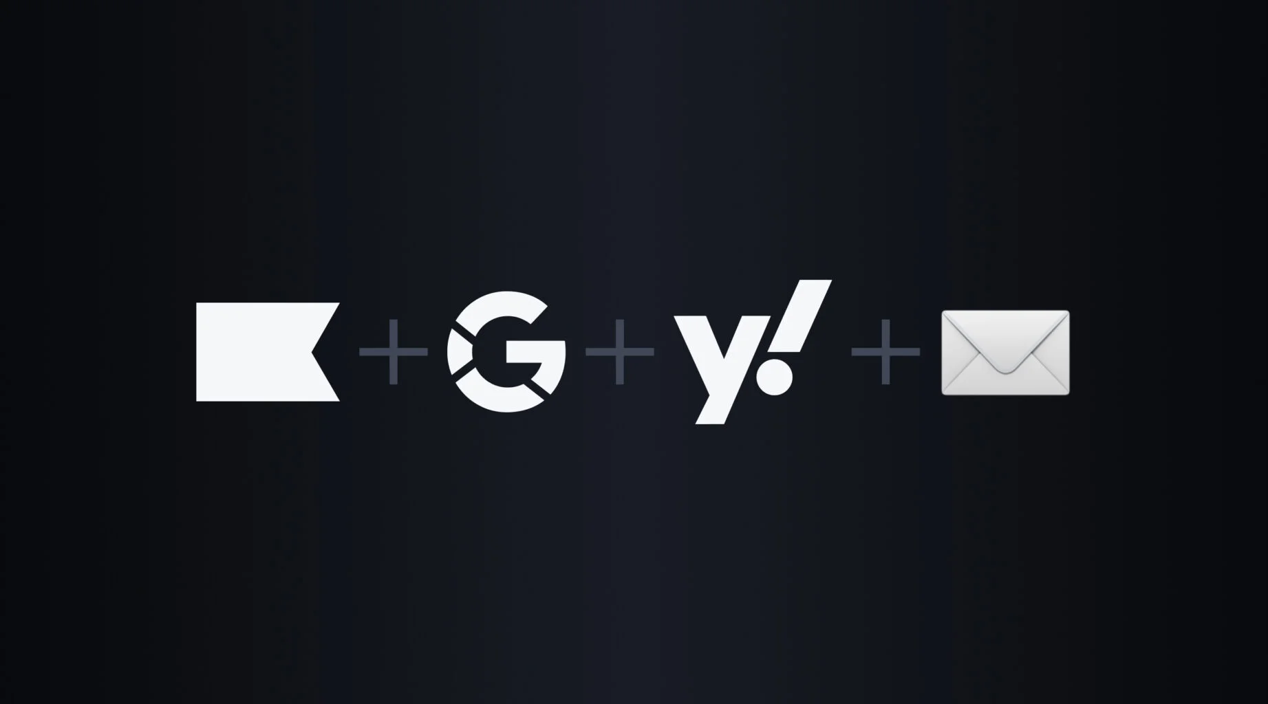 Klaviyo, Google, Yahoo, and Email logos